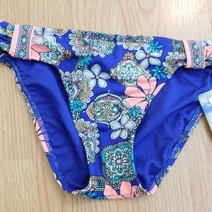 Hobie, Swimwear Bikini Bottoms, Blue & Pink, M